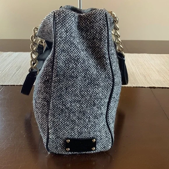 Kate Spade Kenny tweed satchel/shoulder bag EUC